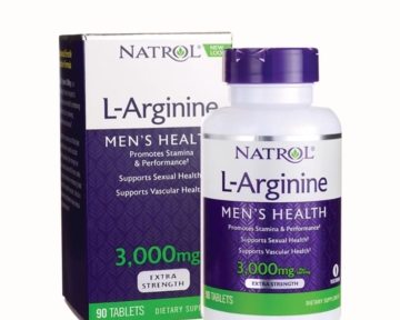 L – Arginine 3.000 mg chữa xuất tinh sớm, lọ 90 viên, hãng NATROL – Mỹ
