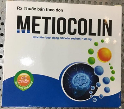 Thuốc Metiocolin chứa citicolin chữa đau đầu, mất ngủ, trí nhớ kém.