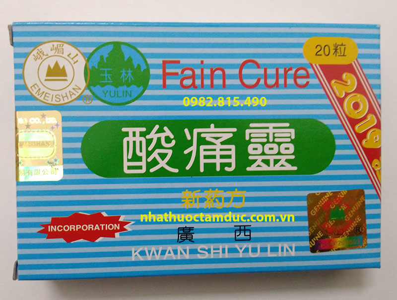 Thuốc Khớp Cường Lực Toan Thống Linh Kwan Shi Yu Lin (Fain Cure Ling Green Capsules)