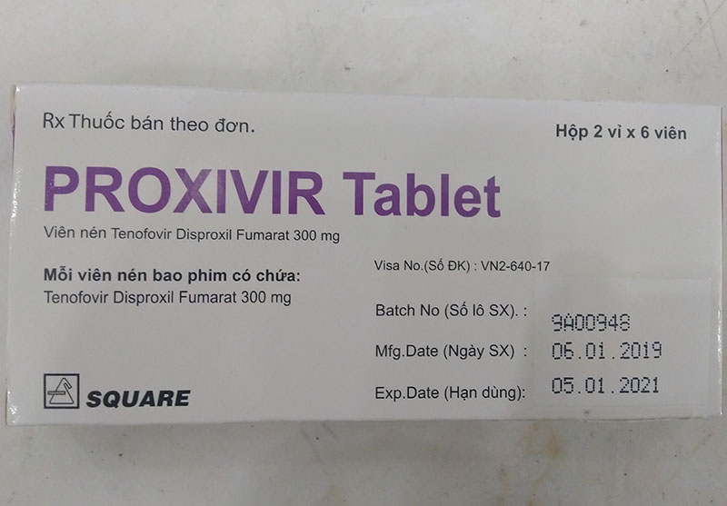 Thuốc Proxivir chứa tenofovir chữa bệnh viêm gan virus, viêm gan B