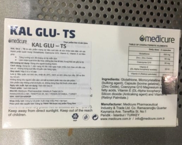 KAL GLU – TS (Glutathione, Kẽm & Coenzyme Q10)