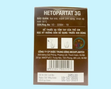 HETOPARTAT 3G (L – Ornithin – L – Aspartat 3.0 gam)