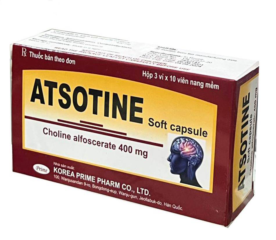 ATSOTINE Soft Capsules (Choline alfoscerat 400 mg)
